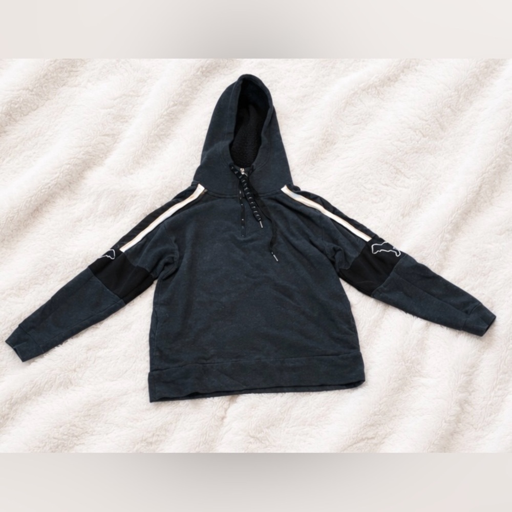 Victoria's Secret PINK Sherpa Lined Quarter Zip Pullover Hoodie